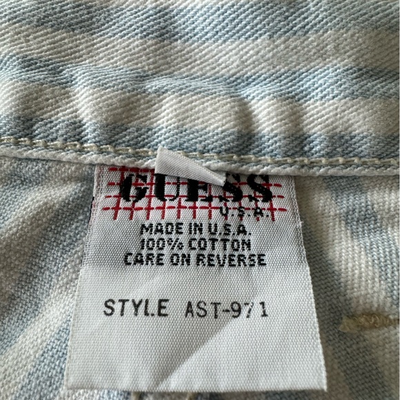 RARE 90s vintage Guess high waisted stripe shorts - Picture 13 of 16